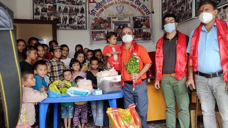Dr. Aryal celebrated his birthday by doing philanthropic work