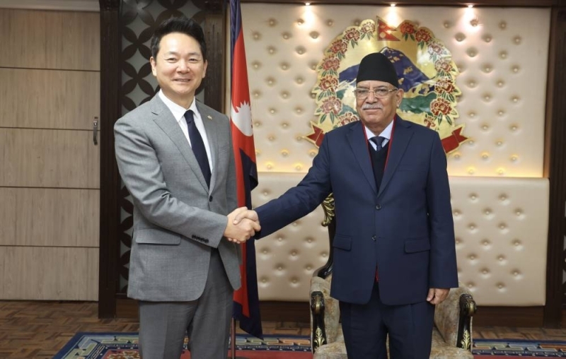 PM Dahal, special envoy of South Korean President hold meeting