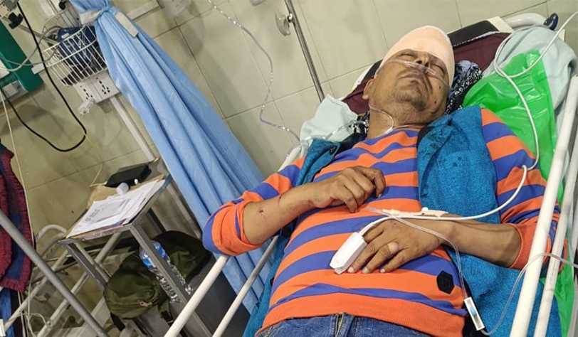 पुन्य गौतममाथि आक्रमण, टाउको र निधारमाथि गहिरो चोट